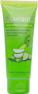 Maxisoft Natural Aloe & Cucumber Gel | Phthalates Free | Paraben Free (120 gm Pack of 1)(0.134 g)