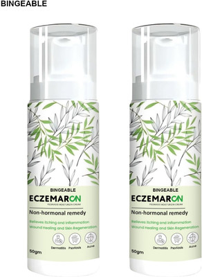 Bingeable Eczemaron Psoriasis Treatment - 50g x 2 | Instant Soothing Effect(100 g)