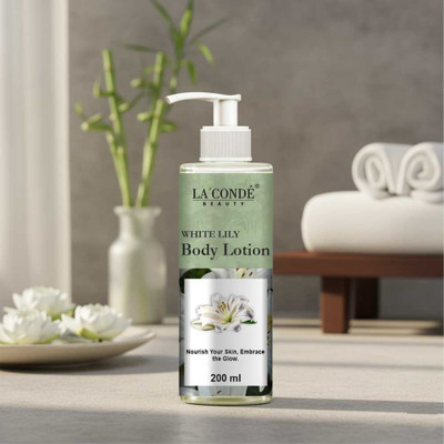 La'Conde White Lily Body Lotion 200ml | Brightening & Deeply Hydrating Moisturizer(200 ml)
