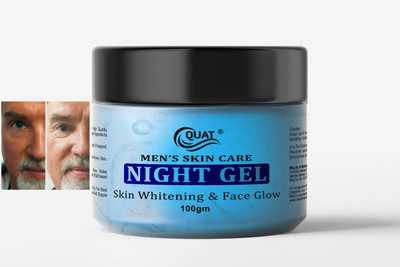 QUAT Revitalizing Night Face Gel for Men – Repair & Restore While You Sleep(100 g)