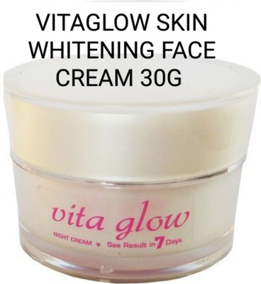 vita glow Night cream for skin whitening face cream 30g pack of 1(30 g)