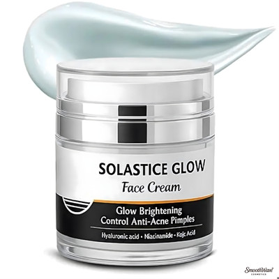 SmoothWave Cosmetics Solastice Glow Face Cream for Brightening, Anti-Acne, Pimple Control a.35(50 g)