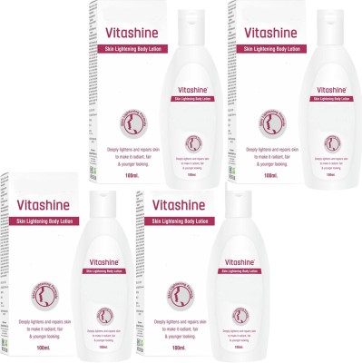 NG MART VITASHINE BODY LOTION FOR SOFTEN & LIGHTNING SKIN PACK OF 100ml x 4(400 ml)