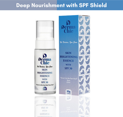 DermaChic SPF 30 Brightening Cream | 10% Vitamin C & 10% Niacinamide(50 g)