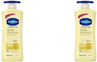 Vaseline DEEP MOISTURE BODY LOTION 600 ML X(PACK OF 2)(1200 ml)