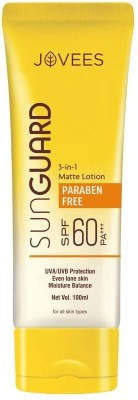 Jovees Herbal Sun Guard Lotion 3-in-1 Matte Lotion PA+++ | Broad Spectrum(100 ml)