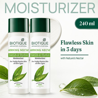BIOTIQUE Morning Nectar Flawless Skin Moisturizer(240 ml)