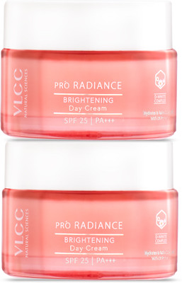 VLCC Pro Radiance Skin Brightening Day Cream SPF 25 PA +++ (Pack of 2)(50 g)