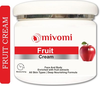 MIVOMI Herbal Fruit Massage Cream, Instant Glow & Skin Nourishes Cream , Soft Smooth(250 g)