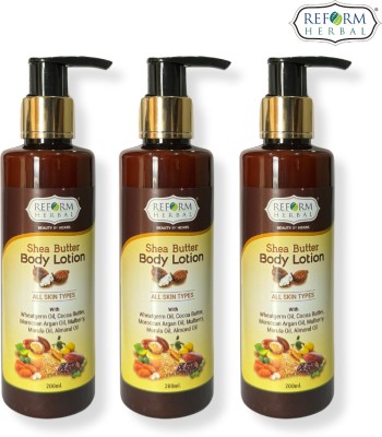 REFORM HERBAL Shea Butter Body Lotion Pack Of 3(300 ml)