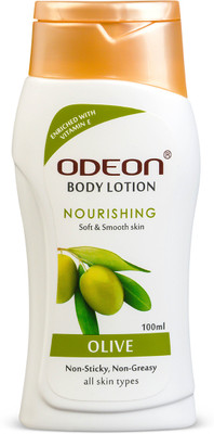 ODEON Olive Body Lotion I Enriched with Coconut Oil & Vitamin E I For All Skin Types(100 ml)