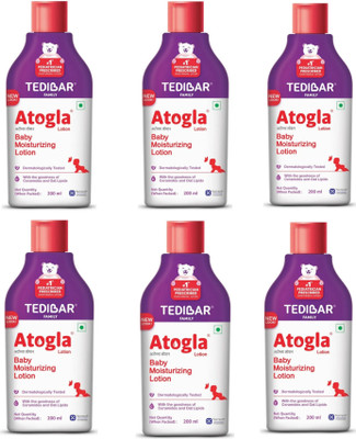 CURATIO Atogla Baby Moisturizing Lotion pack of 6 pc 200 ml(1200 ml)