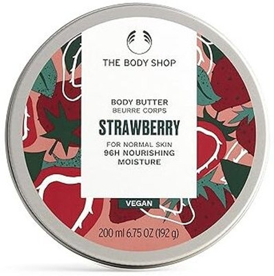 Body Shop Strawberry Body Butter - Luxurious Hydration with a Fruity Scent strawberry(200 ml)