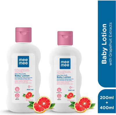 MeeMee Moisturising Baby Lotion with GrapeFruit Extracts (600 ml)(600 ml)
