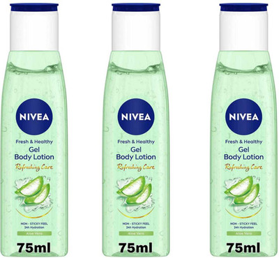 NIVEA Aloe Vera Gel Refreshing Care Body Lotion 75 Ml 3(225 ml)