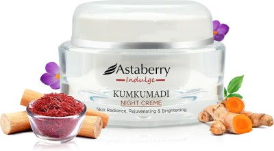 ASTABERRY Indulge Kumkumadi Night Creme for Skin Rejuvenating - Sulphate & Paraben Free(50 g)