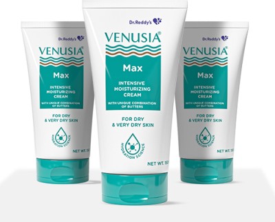venusia Max Intensive Moisturizing Cream For Dry Skin , 150gm x pack of 3(450 g)