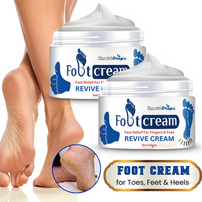 smartdrops Foot Cream | Revive Texture | Soft & Clean Daily Care Formula(100 g)