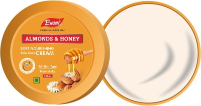 Evani Honey & Almond Nourishing Skin Cream with Wheatgerm Oil,All Skin Type pack of 1(200 ml)