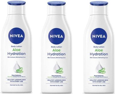 NIVEA Aloe Hydration 75ml bodylotion Set of 3(225 ml)
