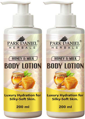 PARK DANIEL HERBALS Milk and Honey Body Lotion 24Hr Moisturizing Lotion For Smooth Skin 200ML X 2(400 ml)