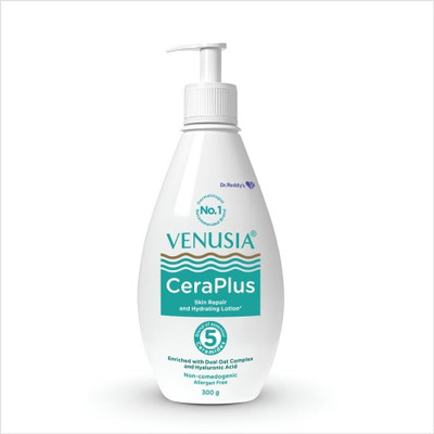 venusia Ceraplus Lotion - 5 Essential Ceramides for Deep moisturization & barrier repair(300 ml)