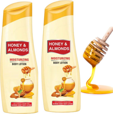 PERLENTE Honey & Almonds Advanced Nourishing Body Lotion, For Normal to Dry skin(200 ml)