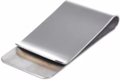 Mridshala Money clip silver wide Stainless Steel Money Clip(Silver)