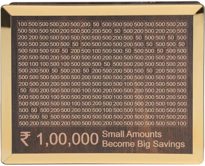 Capty GOLD MONEY BOX * 01 Wooden Money Clip(BROWN)