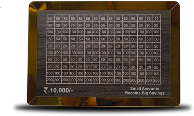 Vibhansh Creations 10,000 Rupees Money Saving Piggy Bank Wooden Money Clip(MULTI)