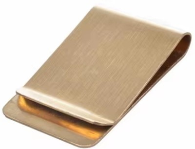 Mridshala Money Clip gold wide Stainless Steel Money Clip(Gold)