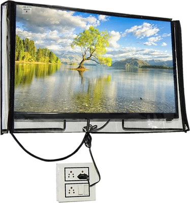 JIYANSH MATTERS Dustproof Printed LED, LCD TV Cover32 inch | for 32 inch LED/LCD TV,Computer Monitor  - JM_CLEAR_LED32_SF101(Transparent)