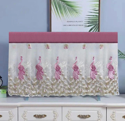 VirBhadra Fashion for 32 inch LCD/LED Cover  - Rani Gold(PINK & WHAITE)