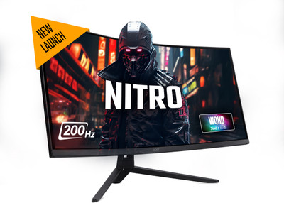 Acer ED343 86.36 cm (34 inch) Curved UWQHD LED Backlit VA Panel Gaming Monitor (ED343CUR X0)(AMD Free Sync, Response Time: 1 ms, 200 Hz Refresh Rate)