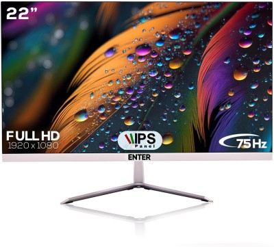 Enter 22 Inch Border Less 55.88 cm (22 inch) HD LED Backlit IPS Panel Gaming Monitor (22 INCH BORDER LESS)(Response Time: 5 ms, 75 Hz Refresh Rate)