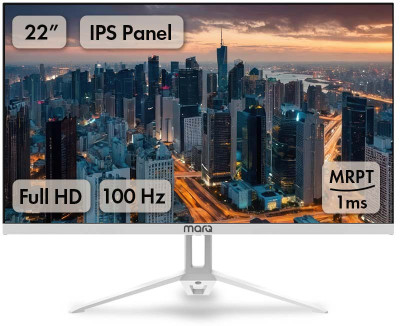 MarQ by Flipkart 55.88 cm (22 inch) Full HD LED Backlit IPS Panel Monitor (22FHDMEQNNXO)(Adaptive Sync, Response Time: 1 ms, 100 Hz Refresh Rate)
