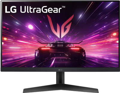 LG UltraGear 60.96 cm (24 inch) Full HD IPS Panel with HDR10, NVIDIA G-SYNC Comaptible, Tilt-able Stand, 3-side virtually borderless design Gaming Monitor (24GS60F-BB.ATRKMVN)(AMD Free Sync, Response Time: 1 ms, 180 Hz Refresh Rate)