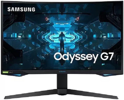 SAMSUNG 27 inch Curved Full HD LED Backlit VA Panel Gaming Monitor (LC27G75TQSWXXL) (AMD Free Sync, Response Time: 1 ms, 144 Hz Refresh Rate)