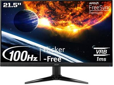 acer NITRO QG1 21.5 inch Full HD LED Backlit VA Panel Gaming Monitor (Nitro QG221QH 21.5 Inch Full HD Gaming LCD Monitor with LED Backlight)