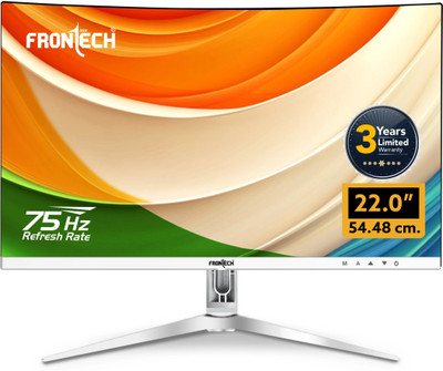 Frontech Ultima Series 55.88 cm (22 inch) Full HD LED Backlit VA Panel Monitor (MON-0079C)(Adaptive Sync, Response Time: 5 ms, 75 Hz Refresh Rate)