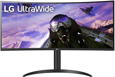 LG 34 inch Curved Quad HD Gaming Monitor (87cm Ultra Wide Curved Gaming LCD Monitor) (Response Time: 5 ms)
