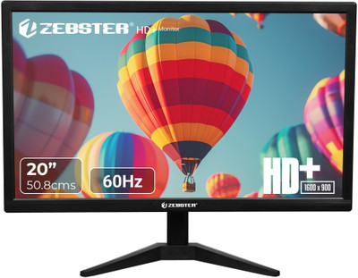 ZEBSTER 50.8 cm (20 inch) HD VA Panel Gaming Monitor (HD 20 INCH MONITOR)(Response Time: 8 ms, 60 Hz Refresh Rate)