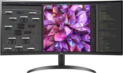 LG Ultra Wide Monitor 34 inch Curved WQHD LED Backlit Monitor (34WQ60C-B.ATR)