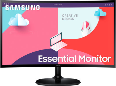 SAMSUNG 27 Inch Curved Full HD VA Panel With 1800R Curvature, HDMI, Audio Ports, Flicker Free, Slim Design Monitor (LS27C360EAWXXL) (AMD Free Sync, Response Time: 4 Ms, 75 Hz Refresh Rate) For Rs. 8540 @ 51 %