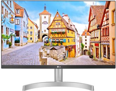 LG 27 inch Full HD LED Backlit IPS Panel Monitor ((27ML600S-W) Inbuilt Speaker, HDMI x 2, VGA Port (White))
