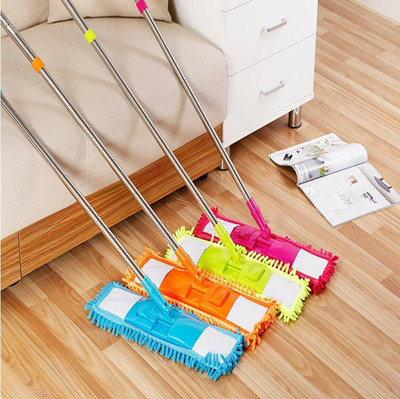 MDM TRADERS Microfiber Cloth Pad Mop for Floor Cleaning Home Polyester Wet and Dry Broom(Multicolor)