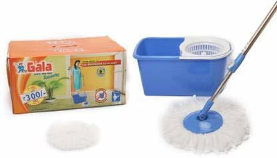 GALA Quick Spin Smarty Mop Magic 360 Degree Cleaning with Bucket and 1 Refills Mop Set(Blue)