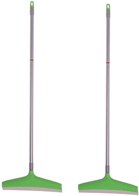 Scotch-Brite Long Squeegee Floor Wiper with Telescopic handle, Pack of 2 Floor Wiper(Green 120 cm)