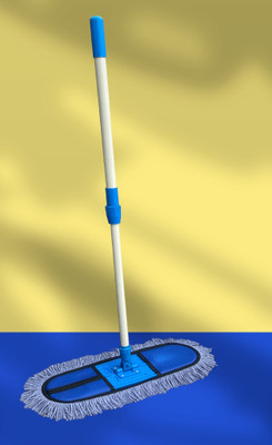 Livronic Effortlessly Clean Floors with 24Inch Wet and Dry Mop 5-FEET HANDLE (FULL SET) Wet & Dry Mop(Blue)