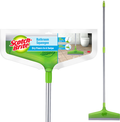 Scotch-Brite Bath Squeegee with Telescopic handle Floor Wiper(Green 120 cm)